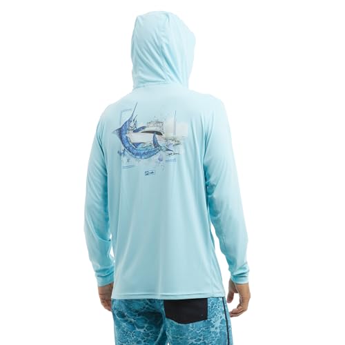 PELAGIC Apparel Men's Vaportek Goione Boat Hooded Fishing Shirt2