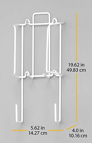 Whitmor Drahtbügelbehälter, weiß, 49,8 x 14,3 x 10,2 cm