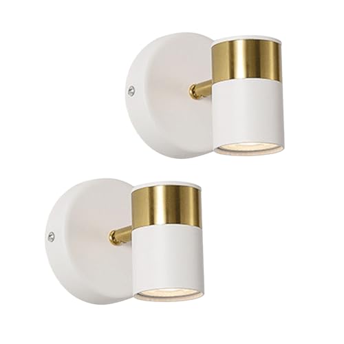 Mjsdjof 2 Pack Multipurpose Spotlight Accent Lamp, Picture Lights, Headboard Reading Lamp, Desk or Wall Mount Lamp for Office, Hotel, Living Room, Dorm or Bedroom, GU10 Bulb Not Included