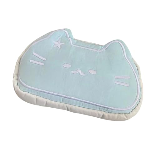 MERIGLARE Estuche para lápices con diseño de, bolsa de maquillaje y cosméticos, suave, para adolescentes, accesorios de viaje, papelería de dibujos, Azul Claro