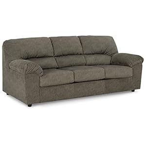 Signature Design by Ashley Norlou Transitional Herringbone Tufted Sofa, Gray