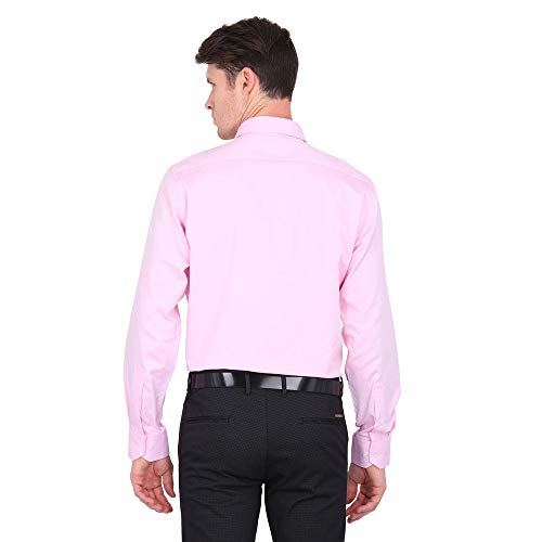 Image of Van Heusen Men's Regular Fit Formal Shirt (8907566270439 VHSF1M7683339 Light Pink Solid 39)