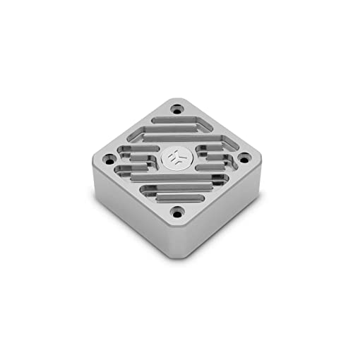 EK Waterblocks EK-Quantum Convection DDC Pump Premium CNC Machined Aluminium Cover - Silver (3831109844137)