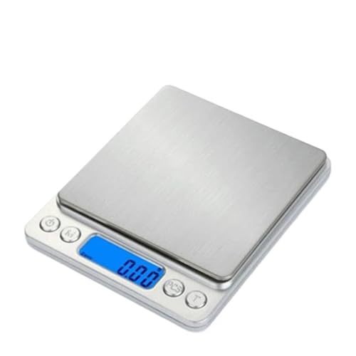 USB Charging Coffee Scale with Timer 2KG/0.1g Precision Electronic Kitchen Scale Digital Waterproof Scale Household Food Scale(Mini Scale)