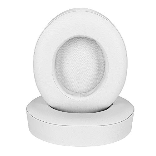 Almohadillas de repuesto para auriculares Beats Studio 2 y 3 (modelos B0501, B0500) con cuero más suave y espuma de memoria de alta densidad en color blanco miniatura 4