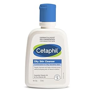 Cetaphil Oily Skin Cleanser , Daily Face Wash for Oily, Acne prone Skin , Gentle Foaming, 125ml