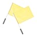 WOONEKY 2pcs Multi-use Signal Flags Referee Race Flags for Athletic Competition Lightweight Outdoor Sports