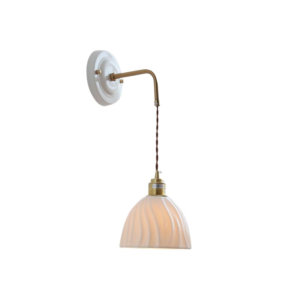 SKYGOO Accesorios de iluminación de diseño para alojamiento en Familia, lámpara de Pared para Sala de Estar, Comedor, lámpara de Pared de Vidrio a Rayas Irregulares, lámpara de Pared para cabecera de