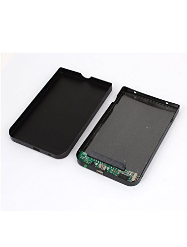 Caja externa para disco 2" USB 2.0 SATA negra miniatura 3