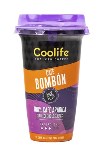 Bombón Café Frío Listo para Tomar 230ml – Café Dulce y Cremoso con Granos 100% Arábica y Leche Fresca de los Alpes, Bebida Ready to Drink en Formato Vaso
