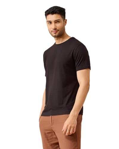Image of Wellbi Bamboo Men's Tshirt - Ultra-Soft, Breathable & Sustainable | Premium Cotton Blend for Supreme Comfort | Stylish & Eco-Friendly T-Shirt for Men | Tshirt Men Cotton