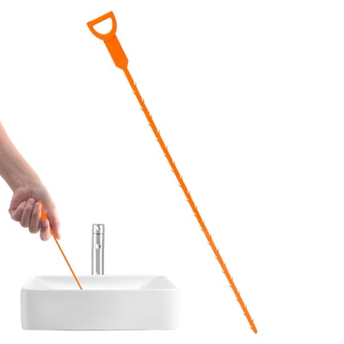 Herramientas para eliminar bloqueos, removedor de obstrucción del fregadero - Extractor de desagüe obstruido de cabello flexible Gancho limpiador de alcantarillado,Tapón de fregadero portátil, succión