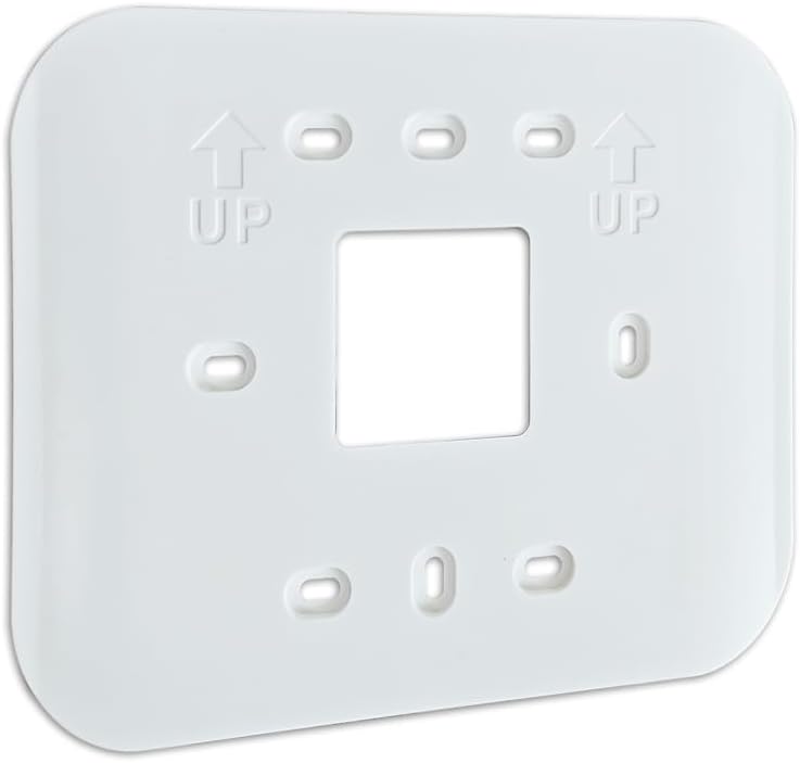 Universal Thermostat Wall Plate Cover, Decorative Backplate for Standard Thermostats, Large Size, Easy Installation(Off-White)
