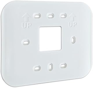 Universal Thermostat Wall Plate Cover, Decorative Backplate for Standard Thermostats, Large Size, Easy Installation(Off-White)