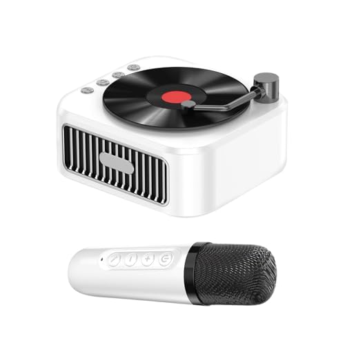 Lecteur de musique portable karaoké à haute autonomie et microphone inclus