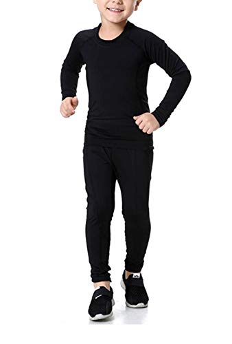 Boys Compression Leggings Sports Running Stretch Hockey Pants Athletic Football Tights Kids Base Layer #TOP2