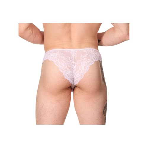 XDress Shiny Lace Back Satin Panty for Men2
