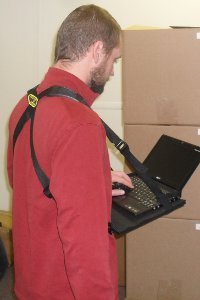 Connect A Desk: Mobile Laptop Harness & Desk | Hands Free Portable Adjustable Wearable Desk For Laptop, Tablet, Notepad, Macbook, Etc. #TOP2