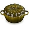 Le Creuset Stoneware Pumpkin Mini Cocotte, 12 oz., Olive