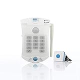 321 Alert Medical Alert System for Seniors NO Monthly FEE with Waterproof Help Buttons. Family Caregiver aid. Life Help Alarm System for Seniors Living independently. (1 Pendant)