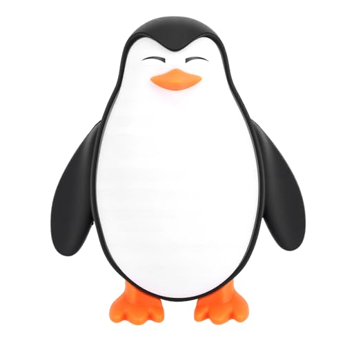Lámpara de mesa de noche silicona pingüino con 3 niveles de luz miniatura 7