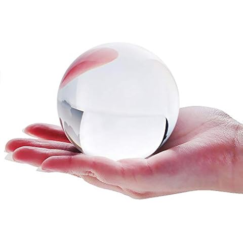 DSJUGGLING Clear Acrylic Contact Juggling Ball 4" - 100mm Great for Beginners, isolations, body rolls and head balances Cover