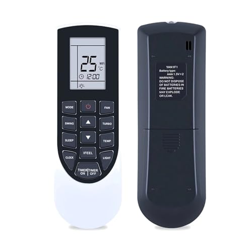 Télécommande YAN1F1 remplacer boîtier perdu climatiseur VIR12HP230V1AH - 2