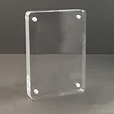 Oniissy Magnetischer Bilderrahmen aus Acryl, doppelseitig, transparent, für Heimbüro, 3D-Schwebeeffekt, kompatibel mit 4 x 6 cm, 5,5 x 8,2 cm, 6 x 9 cm (8 x 12 cm)
