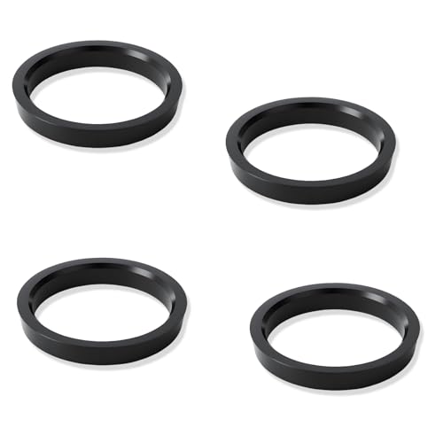 Targonix Bague de Centrage Jante 4 Pièces Anneaux de Centrage Plastique pour Moyeu et Jante Adaptateur Réducteur pour Installation de Roues et Réduction des Vibrations en Garage et Voiture