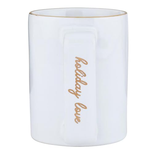 Image of Santa Barbara Design Studio Holiday Ceramic Mug with Gold Foil Detail, 16-Ounces, Holiday Love