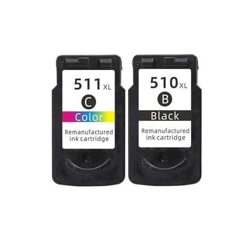 AXRMLVRD Cartucho de Tinta Compatible con PG510 CL511 PG510XL CL511XL Compatible con IP2700 MP230 MP240 MP250 MP260 MP270 MP280