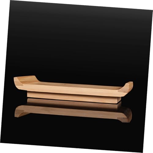 Plato pequeño de sushi de madera Amosfun para servir miniatura 5