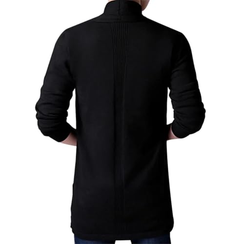 Men Thin Knitted Cardigan Sweater Spring Solid Sweater Bottoming Long Sleeved Mens Slim Fit Cardigan Sweater3