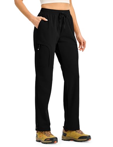 Gopune Women's Hiking Cargo Pants Lightweight Quick Dry Water Resistant Camping Work Travel Pants