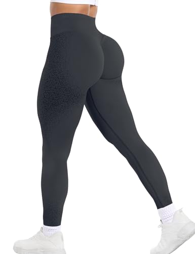 KEOVPF Ignite Seamless Workout Gym Leggings for Women Scrunch Butt Lifting Leggings for Women Tummy Control Yoga Pants