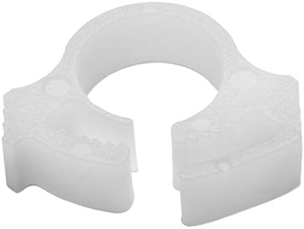HellermannTyton SNP110C2 Snapper Hose Clamps.237"/.264" Min/Max Diameter, POM, White, 100/pkg