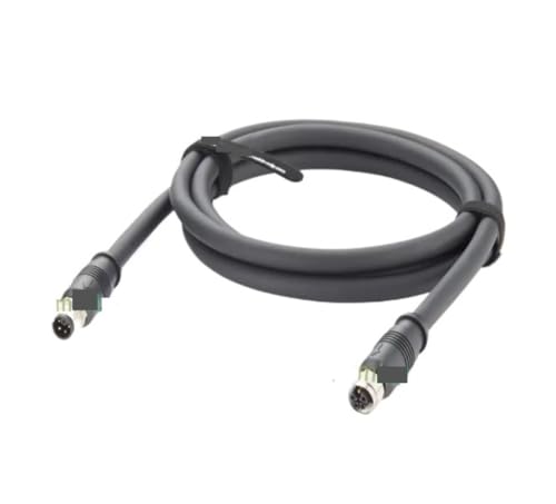 Cable M12 código L PCM-S-0546 evita paradas en alimentación industrial de 2 metros