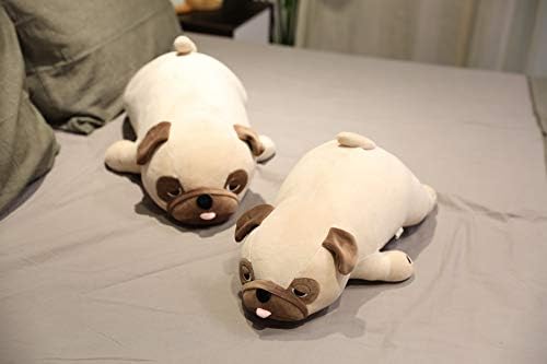 Bulldog Plush Toy, 50cm Stuffed Animal Throw Plushie Pillow Doll, Soft Fluffy Puppy Dog Hugging Cushion - Present for Every Age & Occasion