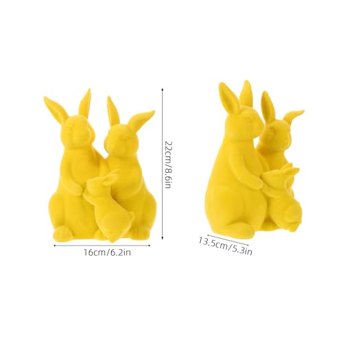 Figurine Lapin de Pâques Floquée Idée Cadeau Décoration Maison - 2