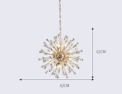Rikxz Pendant Light Fixtures Modern Sputnik Chandelier 12 Lights Diamond Mid Century Ceiling Light Fixture For Bar Bedroom Dining Room Living Room Kitchen/Gold #TOP2