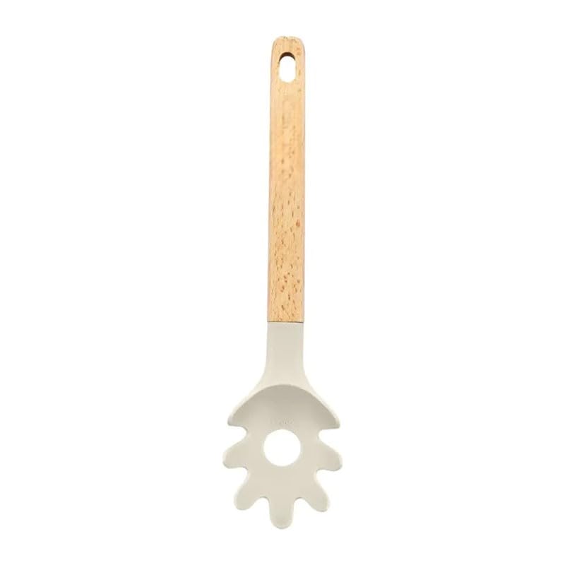 Beech Wood Spaghetti Server – Natural Wooden Pasta Spoon – Durable Kitchen Utensil for Serving Spaghetti, Pasta, Noodles & Everyday Cooking — image 1
