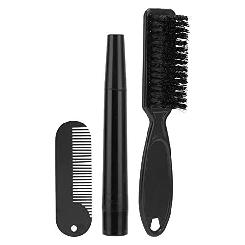 Kit de caneta de preenchimento de barba, escova de barba de nylon caneta de barba à prova d'água pa