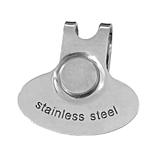 Magnetic Stainless Steel Golf Hat Clip & Personalized Stainless Steel Ball Marker Very Strong Magneti. No More Rust Stains!. Yes, Both Pieces Are Stainless Steel!! #TOP4