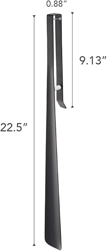 Miniatura 3 de YAMAZAKI Home Tower - Calzador de metal extra largo con asa, 22.4 pulgadas, acero