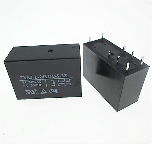 Relais TRA3 L-24VDC-S-2Z DC24V 5A 240VAC à 8 broches pour commutation de circuit électrique