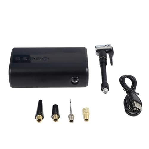 Moliuoly Bomba de neumáticos eléctrica portátil 130 PSI bomba de bicicleta 2000 mAh con pantalla LCD