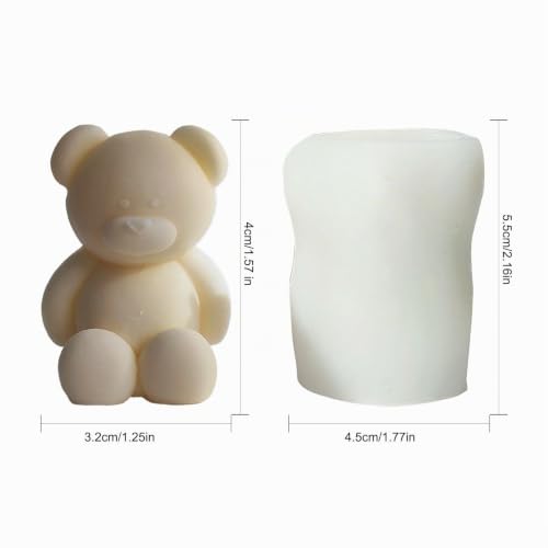 Miniatura 2 de Sollee Molde De Silicona De Oso De Peluche Molde De Resina De Oso De Peluche Molde De Vela De Oso De Peluche Molde De Jabón De Oso Molde De Chocolate De Oso Para Regalo Hecho A Mano