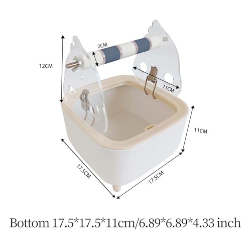 Perchoir toilette perroquet support de jeu acrylique lavable