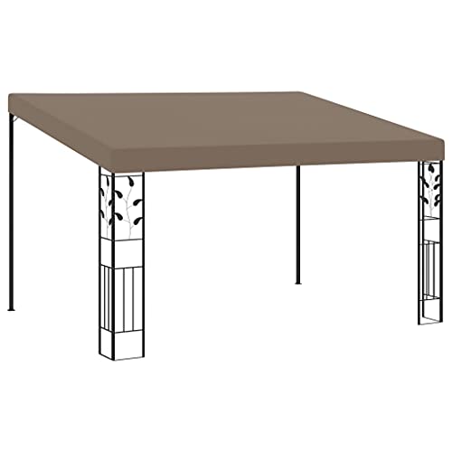 Qnhdfrt Gartenpavillon 4x3x2,5 m Taupe Robuster Wandanbau-Pavillon mit Polyesterbespannung für Balkon Garten und Outdoor-Aktivitäten Qnhdfrt Gartenpavillon 4x3x2,5 m Taupe Robuster Wandanbau-Pavillon mit Polyesterbespannung für Balkon Garten und Outdoor-Aktivitäten