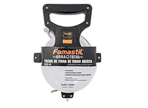 Famastil Trena de Fibra de Vidro Aberta Famastil – 50m x 13mm – Material em Fibra de Vidro – Manivel